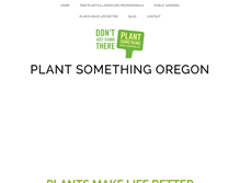 Tablet Screenshot of plantsomethingoregon.com